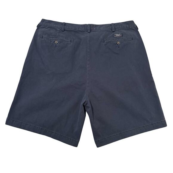 Polo Ralph Lauren Shorts Men’s Size 42 Navy The Tyler Pleated Casual Chino New - Picture 3 of 6